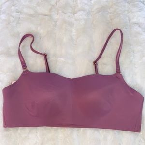 VICTORIA'S SECRET VS Lined No Wire Bra Wire Free Bralette Dusty Purple  Small Sm